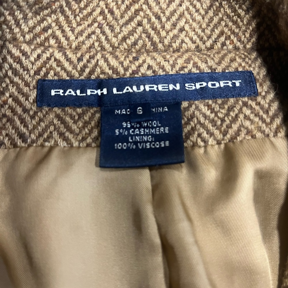 Ralph Lauren Blazer Jacket Brown Size 6 - Picture 3 of 12